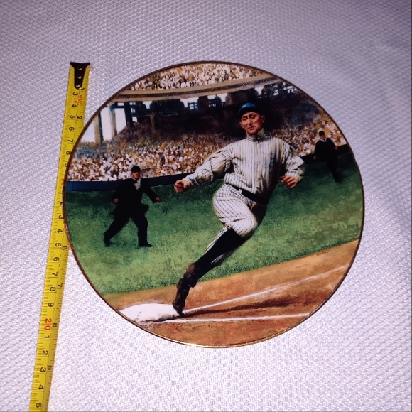 Legends of Baseball TY COBB THE GEORGIA PEACH Plate #3116 Jeff Barson 8" - Picture 4 of 4